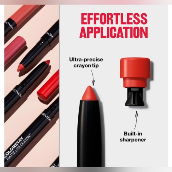 REVLON ColorStay Matte Lite Crayon Lipstick in Air Kiss - Picture 6 of 11